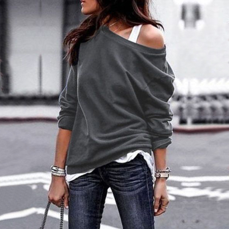 Title 5, Fashion round neck long sleeve blouse