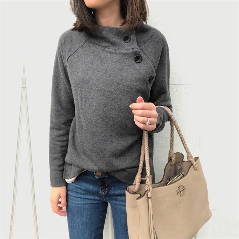 Title 3, Buttoned casual long-sleeved thermal sweater