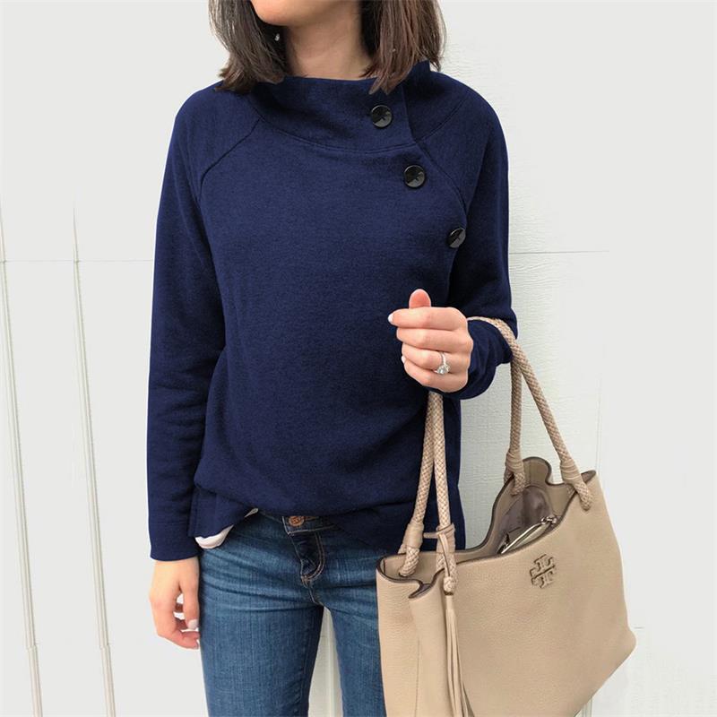 Title 4, Buttoned casual long-sleeved thermal sweater