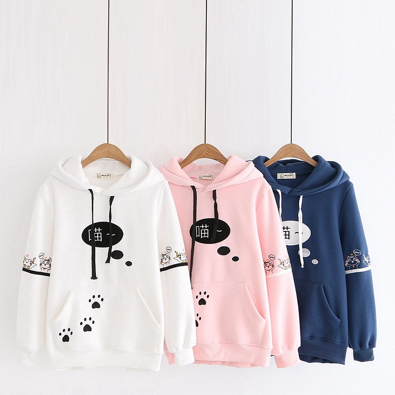 Title 1, Fleece warm hooded sweater