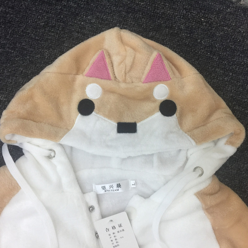 Title 2, Shiba Inu themed hooded thick coat anime goods....