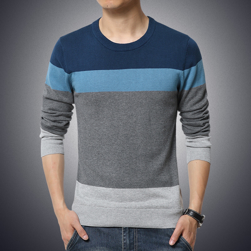 Title 4, Winter Mens Round Neck Thicken Sweater Plus Si...