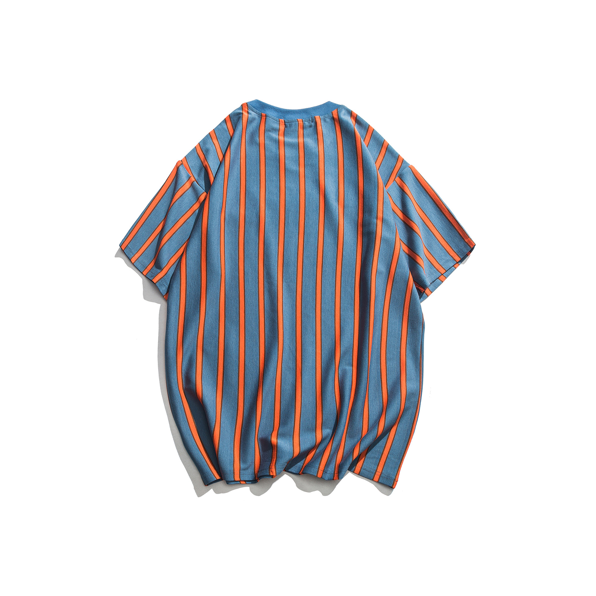 Title 5, Loose vertical striped short sleeve shirt for u...