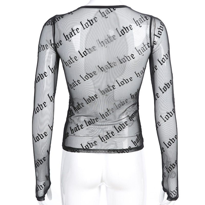 Title 10, Mesh long sleeve t-shirt top