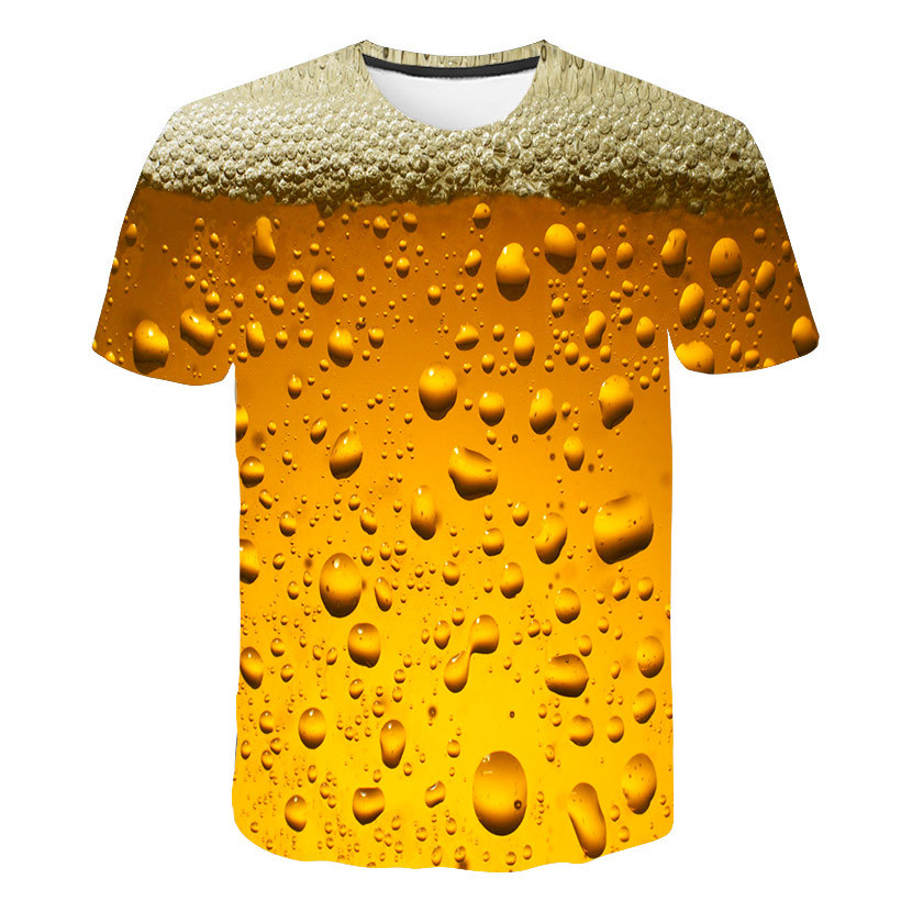 Title 2, Camiseta Beer Cola Bubble Print, divertida e es...