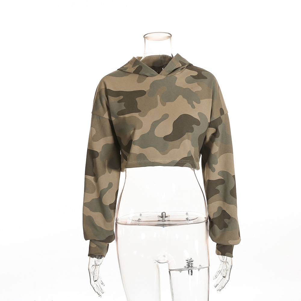 Title 2, Cropped Camouflage Sweater Women