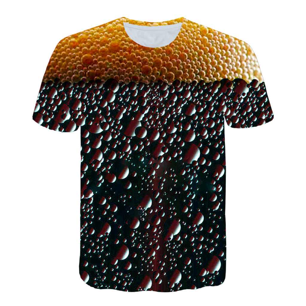 Title 7, Camiseta Beer Cola Bubble Print, divertida e es...