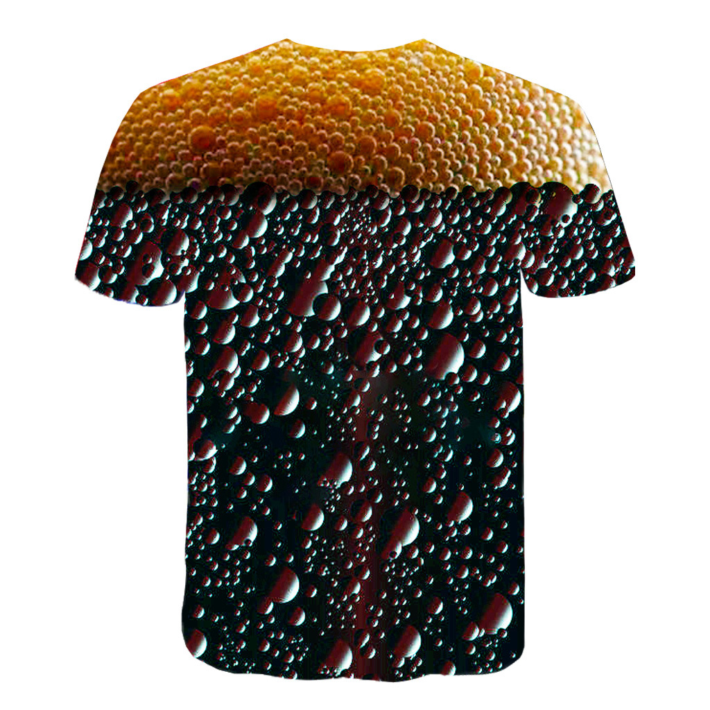 Title 8, Camiseta Beer Cola Bubble Print, divertida e es...