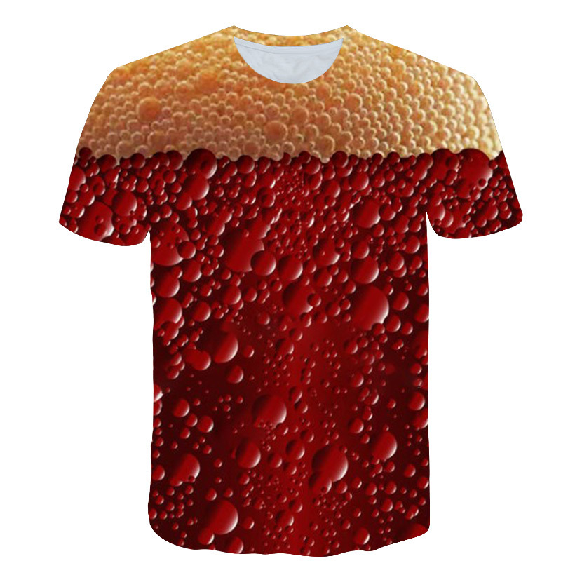 Title 9, Camiseta Beer Cola Bubble Print, divertida e es...