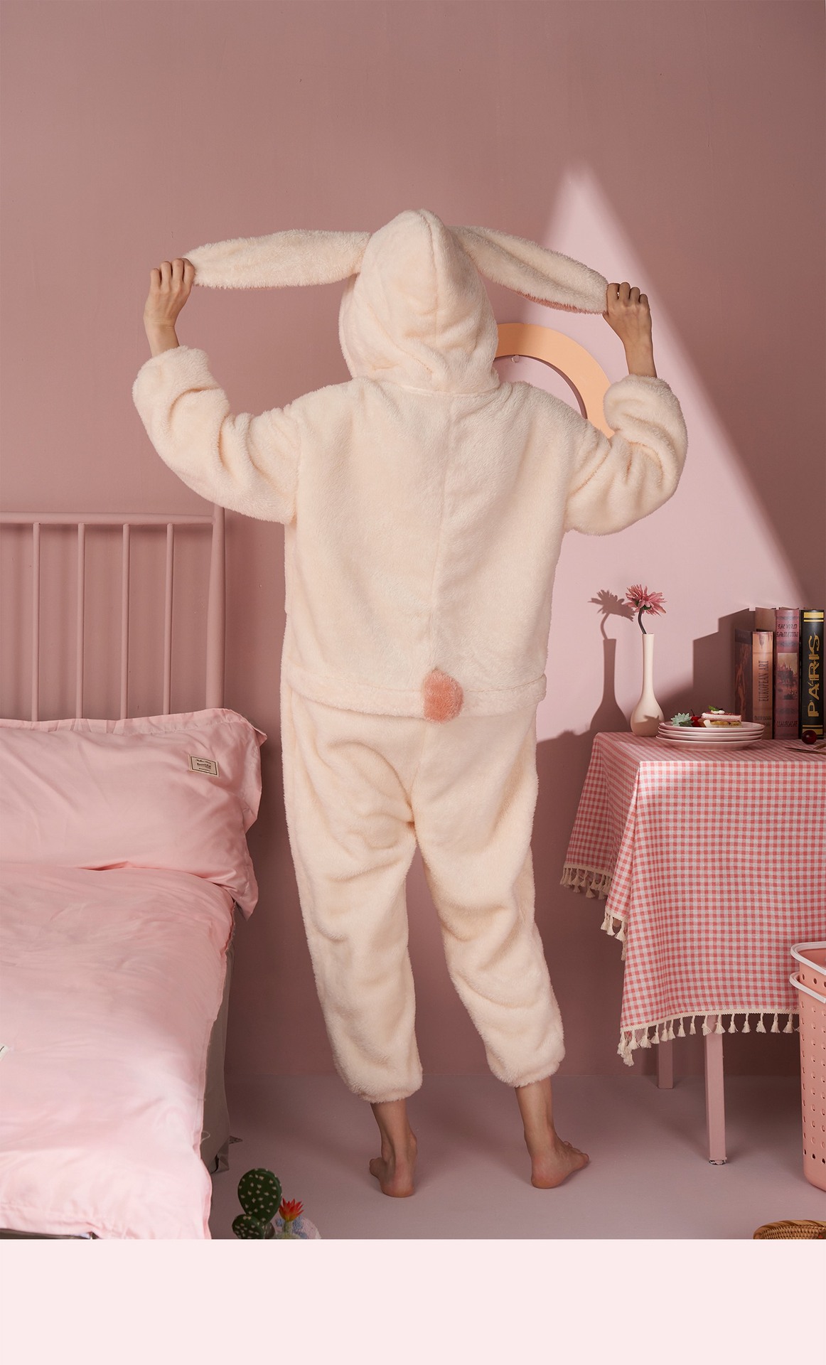 Title 9, Rabbit Ear Pajamas Ladies One-piece Suit Warm C...