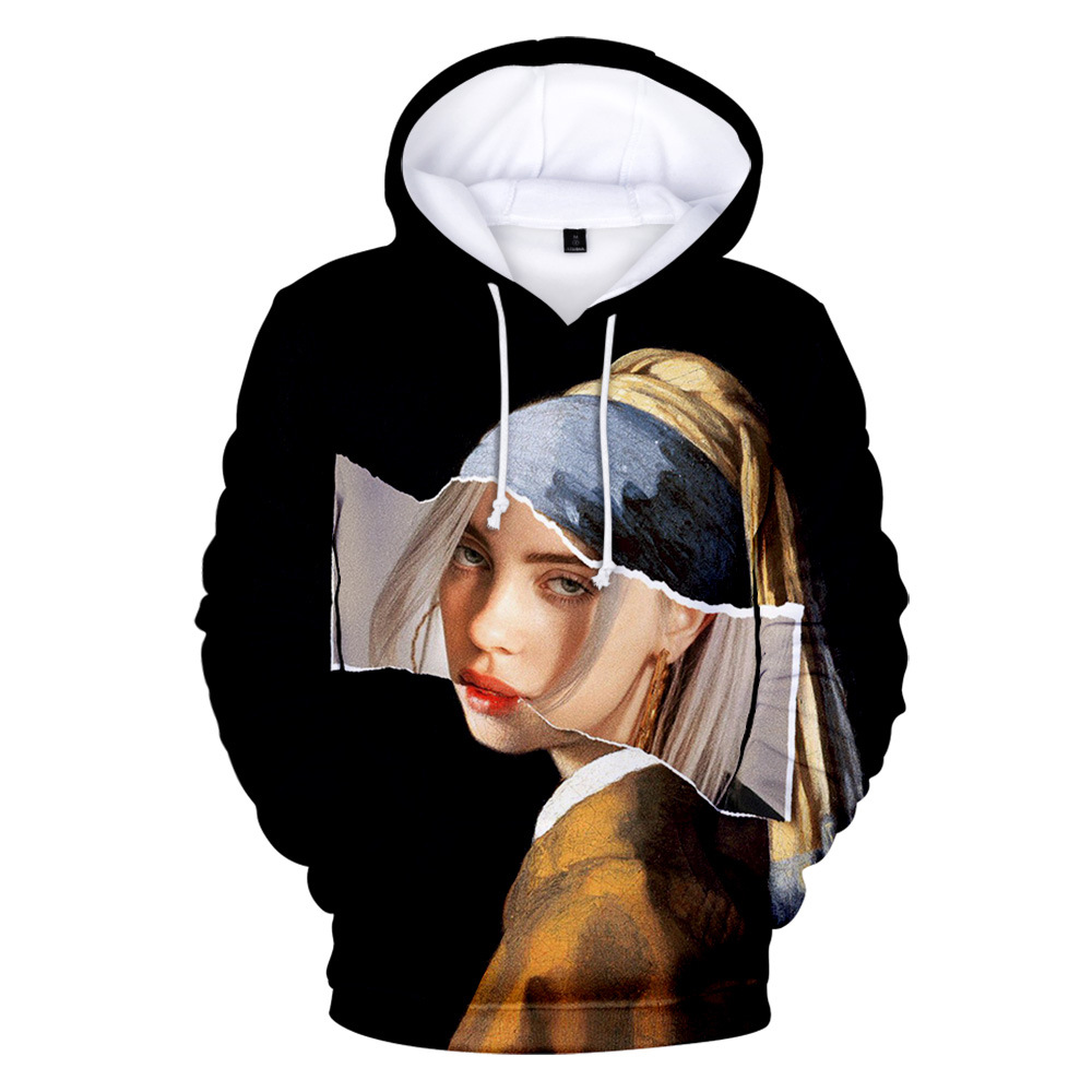 Title 6, Billie Eilish 3D dukserica sa kapuljačom u digi...