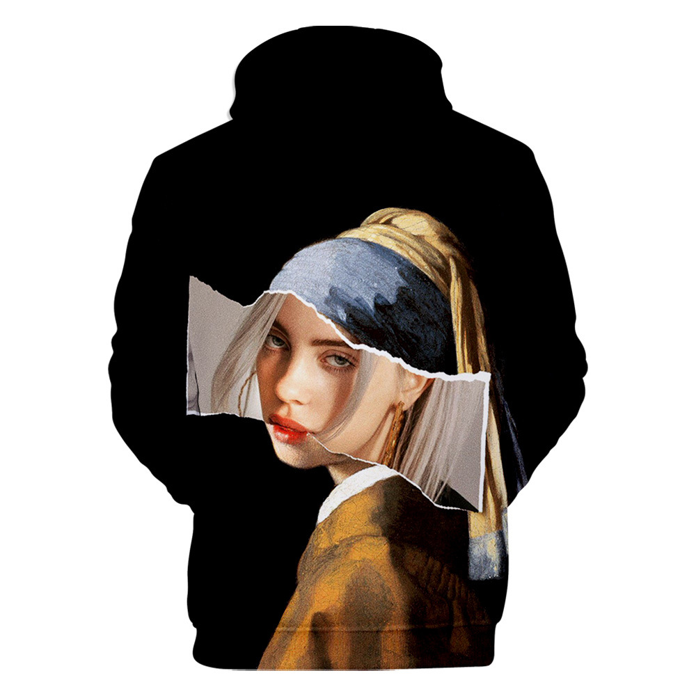 Title 7, Billie Eilish 3D dukserica sa kapuljačom u digi...