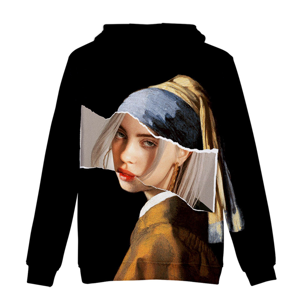 Title 9, Billie Eilish 3D dukserica sa kapuljačom u digi...