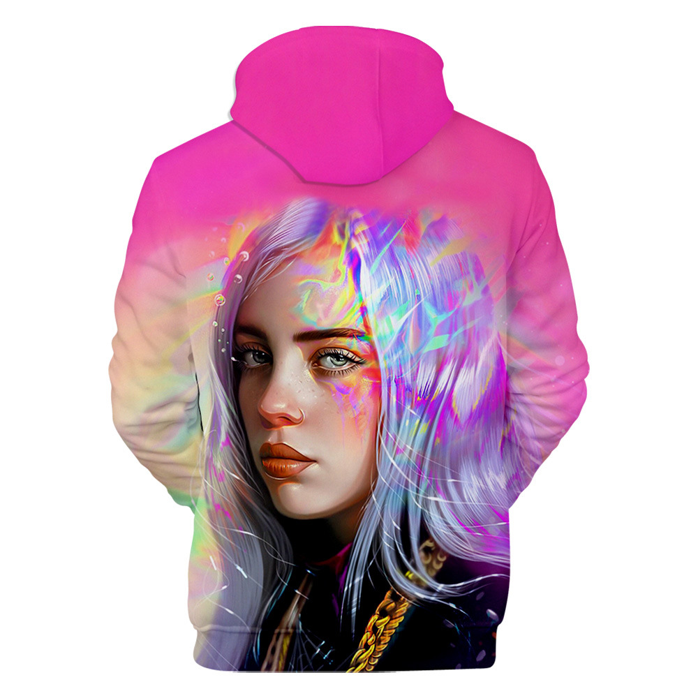 Title 19, Billie Eilish 3D dukserica sa kapuljačom u digi...