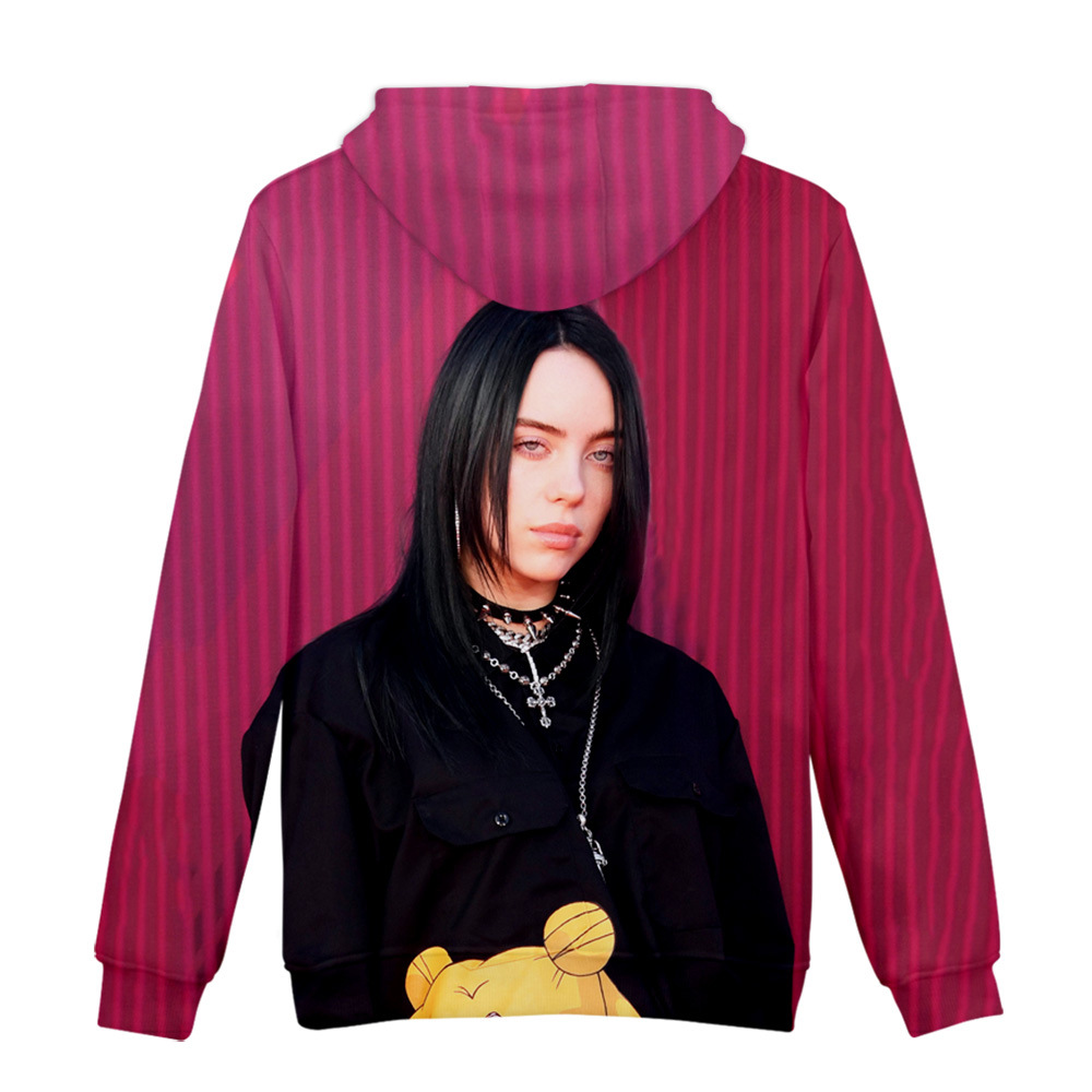 Title 45, Billie Eilish 3D dukserica sa kapuljačom u digi...