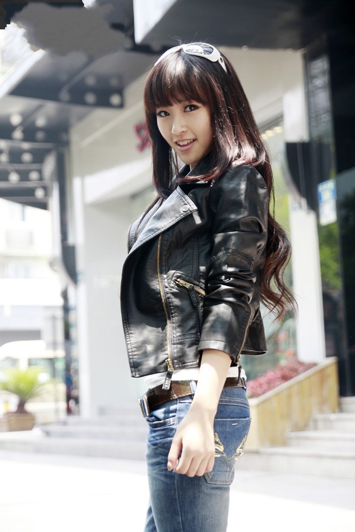 Title 8, Womens faux leather jacket