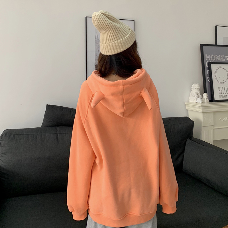 Title 51, Hooded loose sweatshirt with horns