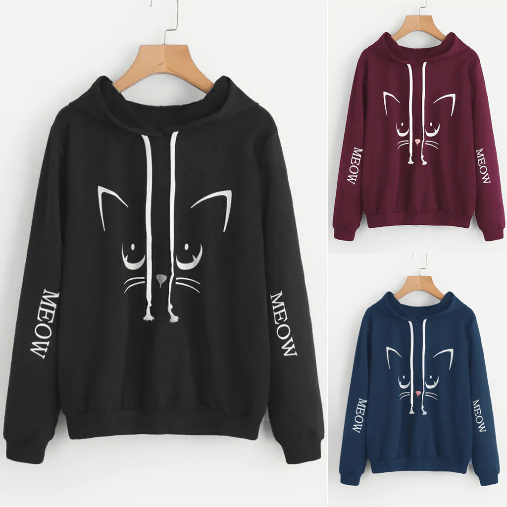 Title 2, Printed long sleeve loose hoodie