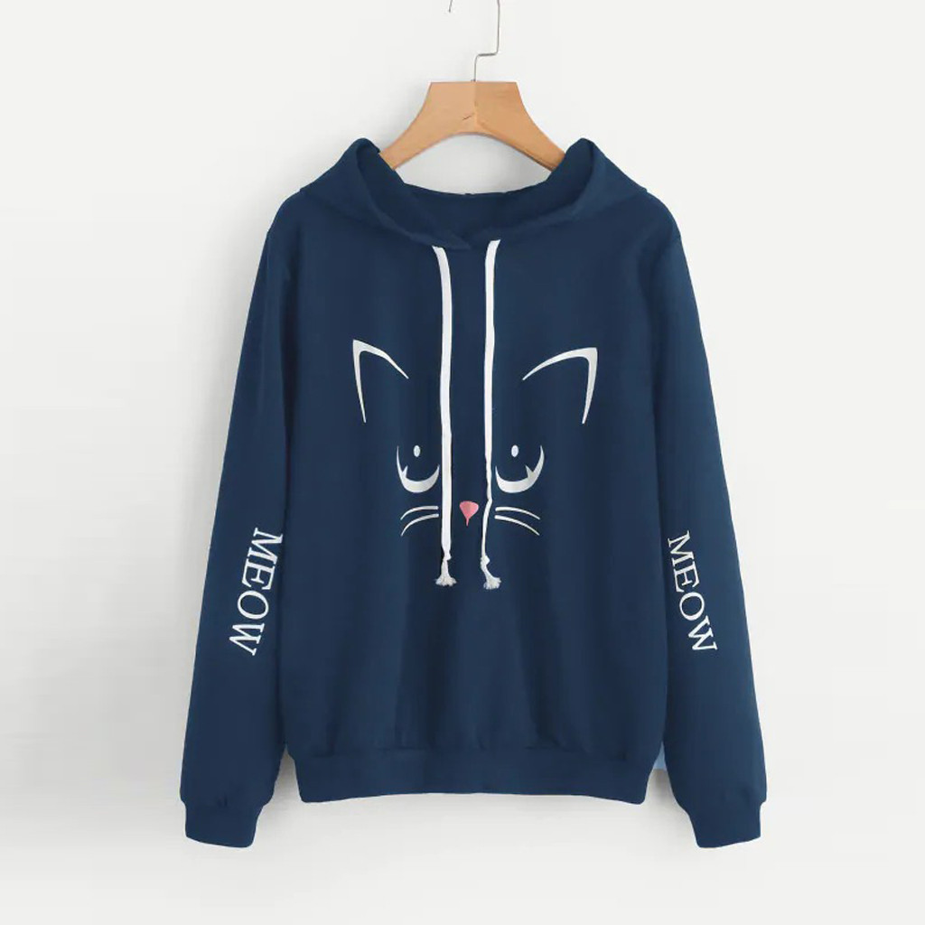 Title 8, Printed long sleeve loose hoodie