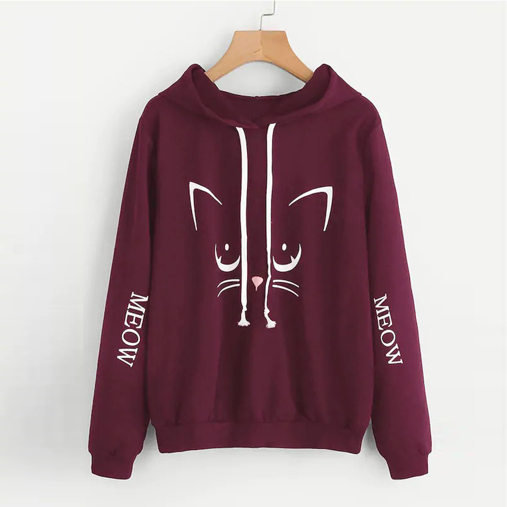 Title 9, Printed long sleeve loose hoodie