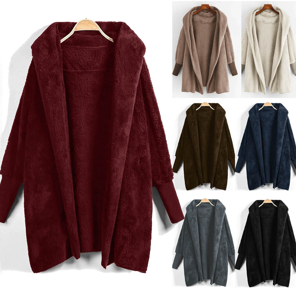 Title 2, Reversible fleece hooded threaded cuff coat. Co...