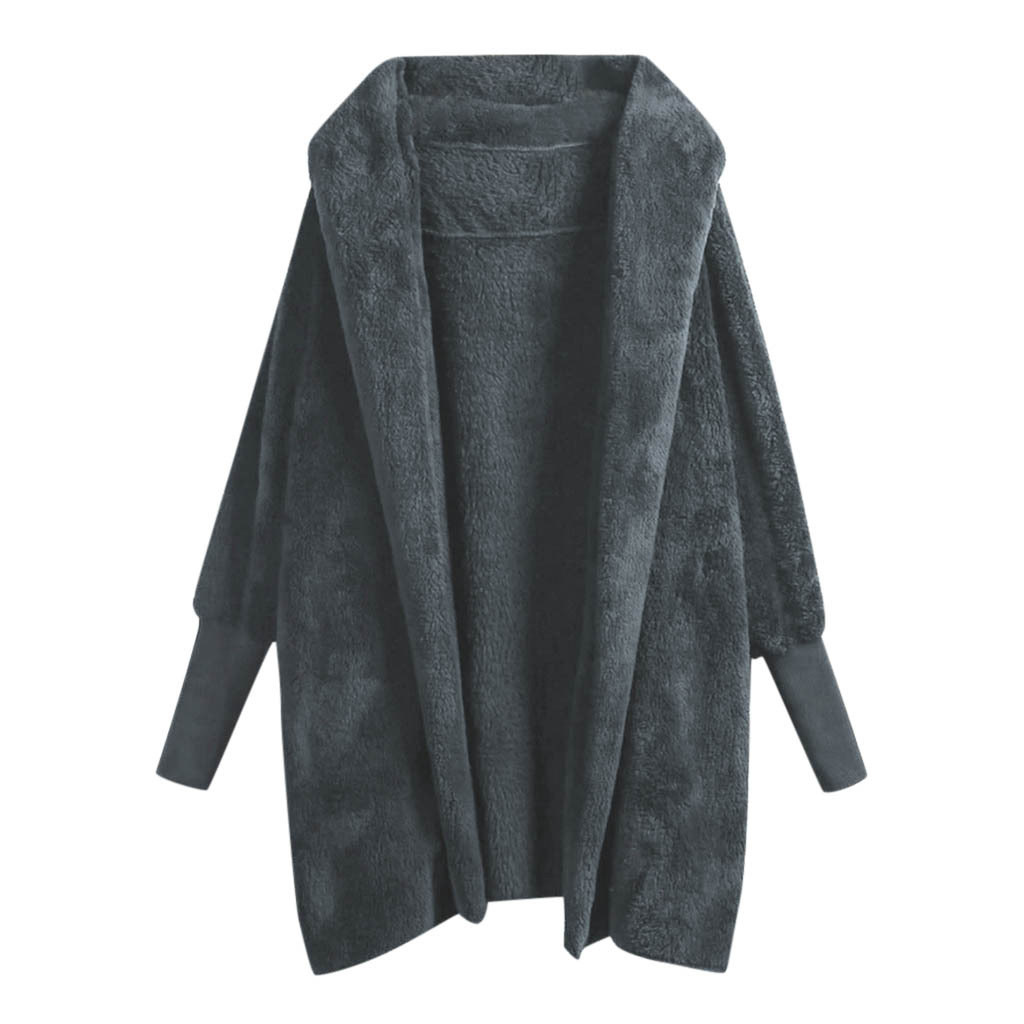 Title 6, Reversible fleece hooded threaded cuff coat. Co...