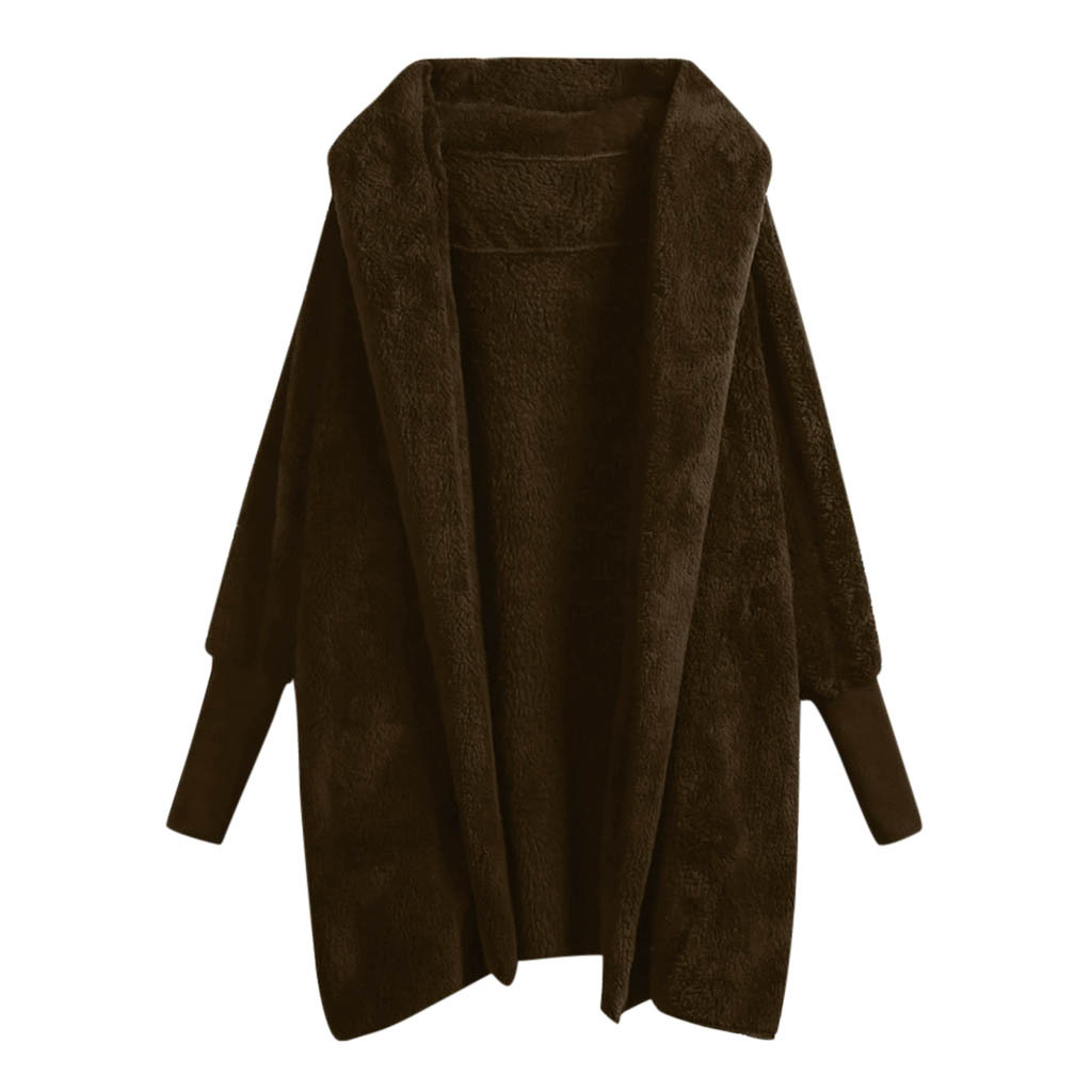 Title 7, Cappotto reversibile in pile con cappuccio e po...