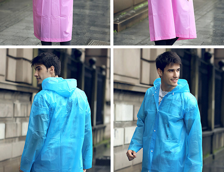 Title 1, Transparent Outdoor Raincoat Windproof Rain Coa...