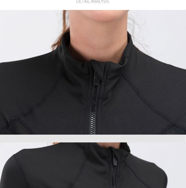 Title 5, Slim Fit Zipper Stand Collar Exercise Yoga Suit...