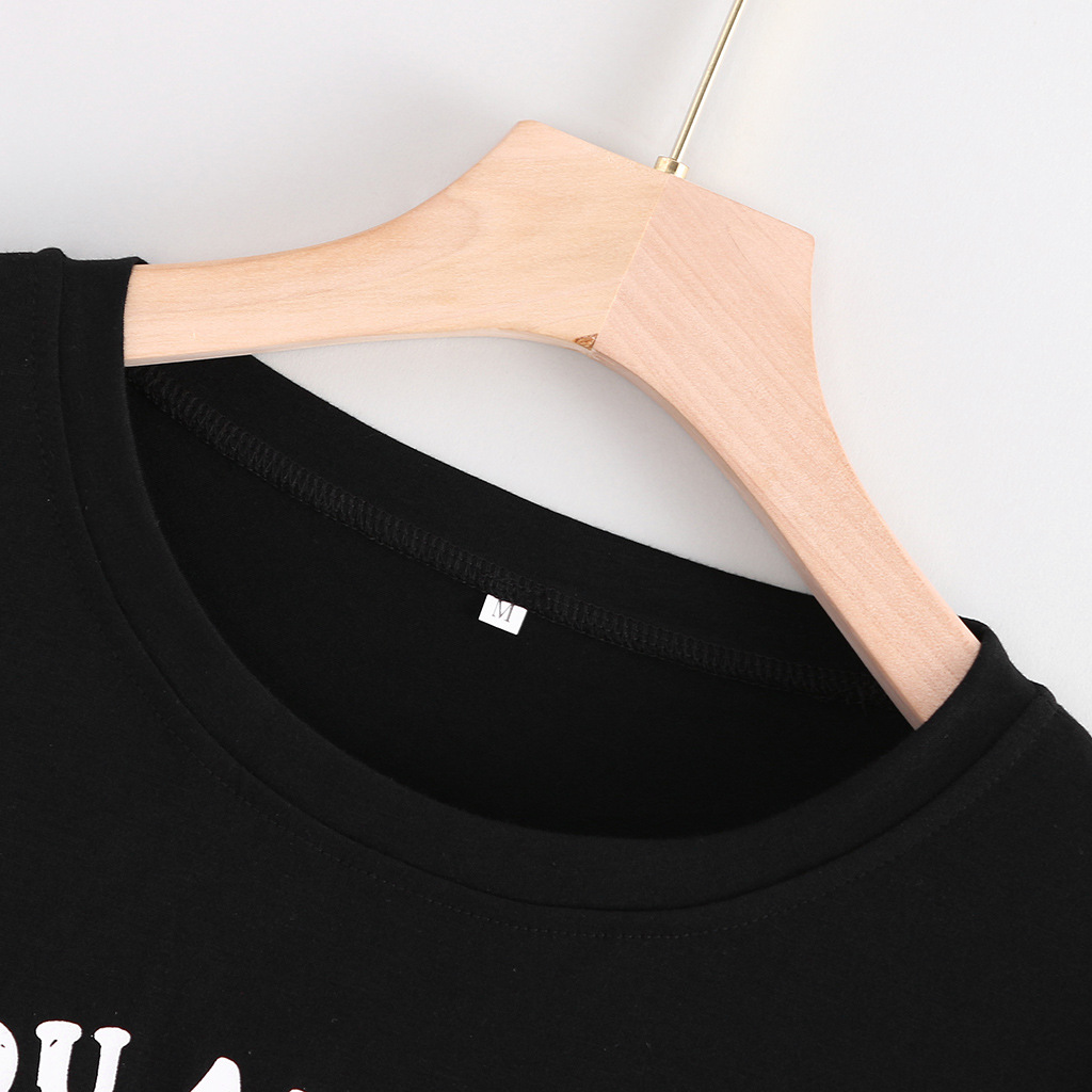 Title 9, Letter round neck long sleeve t-shirt