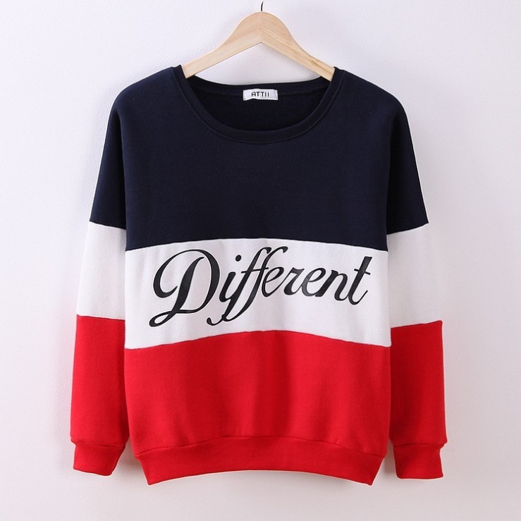 Title 2, Colorblock Alphabet Sweatshirt