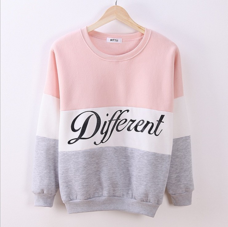 Title 4, Colorblock Alphabet Sweatshirt