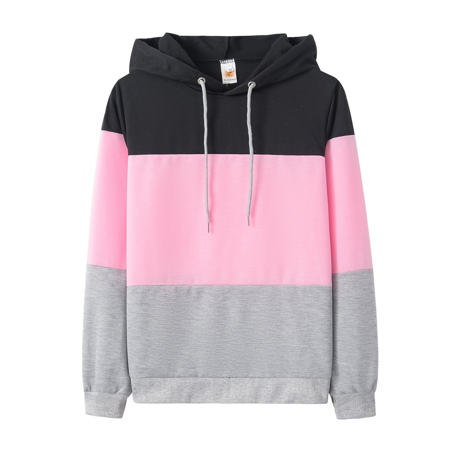 Title 6, Colorblock Hood Featuring Loose Long Sleeves