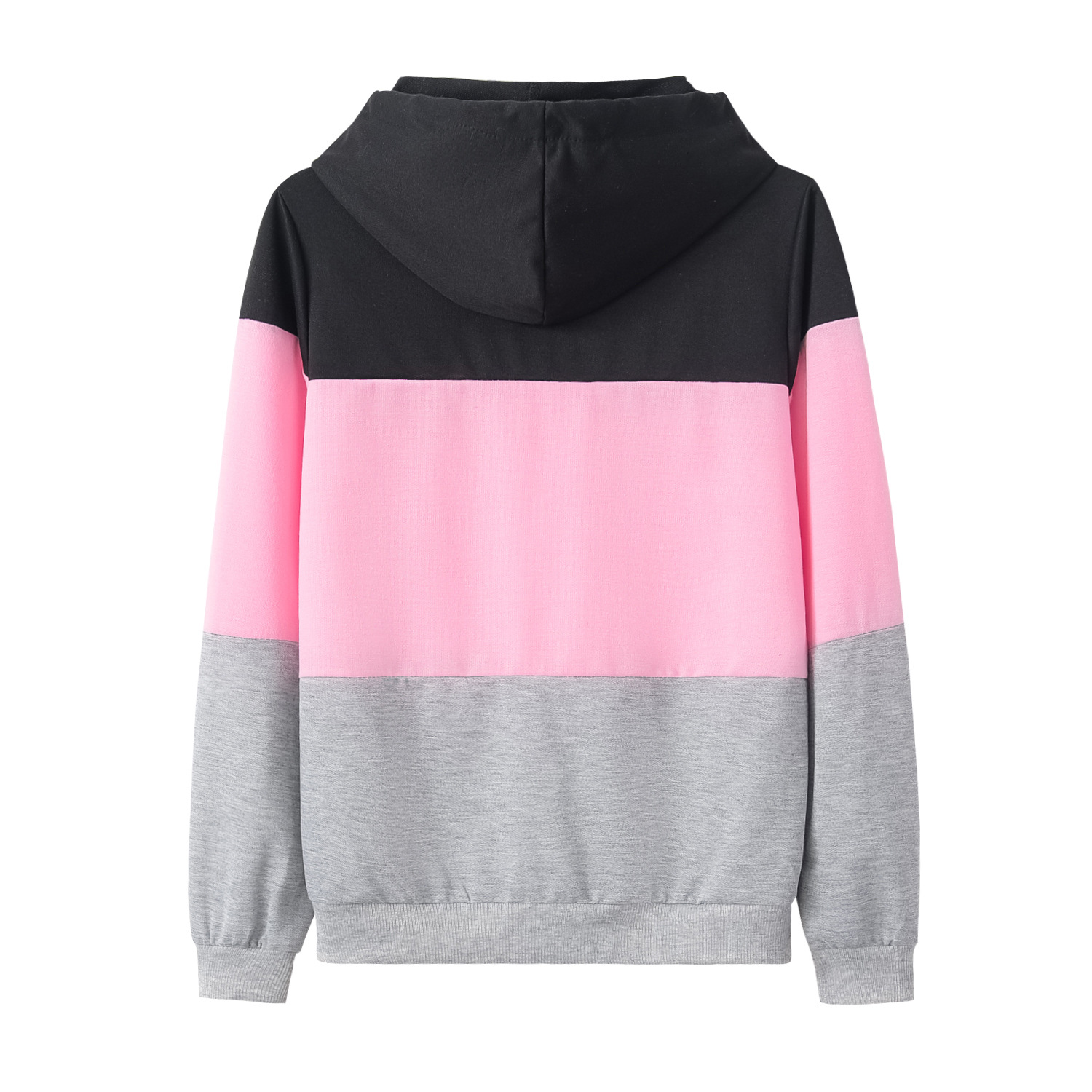 Title 7, Colorblock Hood Featuring Loose Long Sleeves