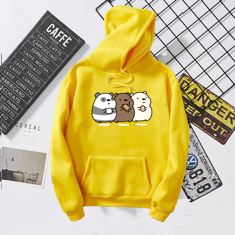 Title 3, Bear bear food print plus hooded sweatshirt