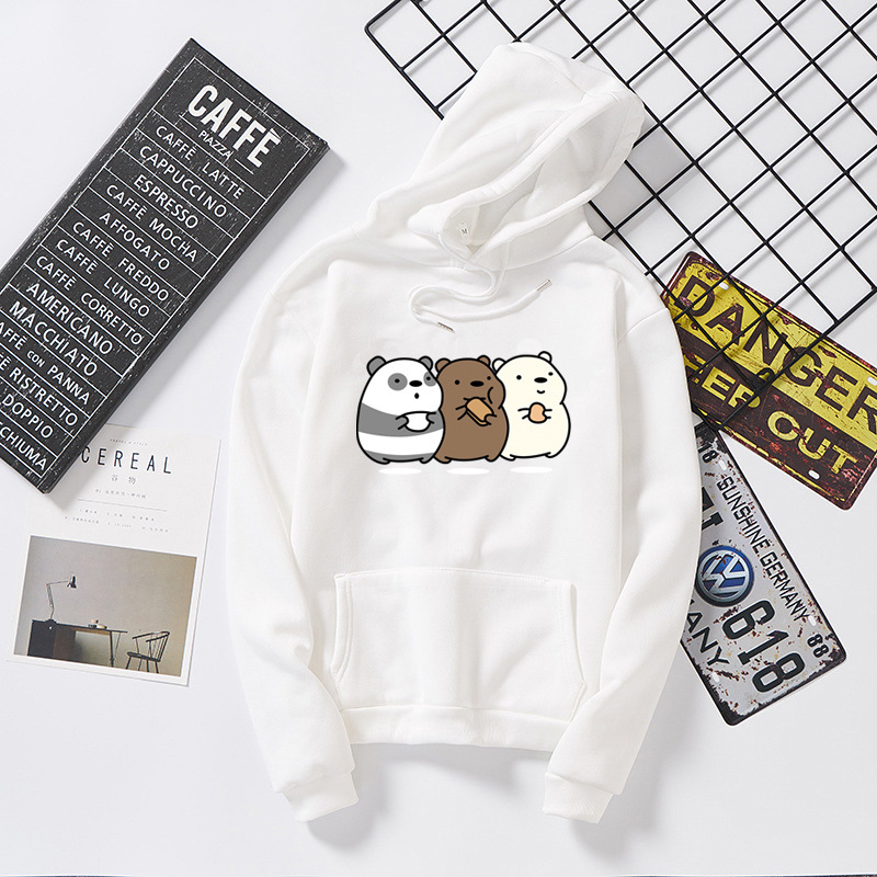 Title 4, Bear bear food print plus hooded sweatshirt