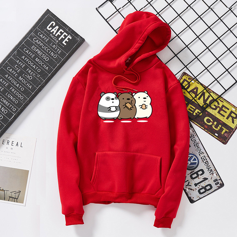 Title 5, Bear bear food print plus hooded sweatshirt