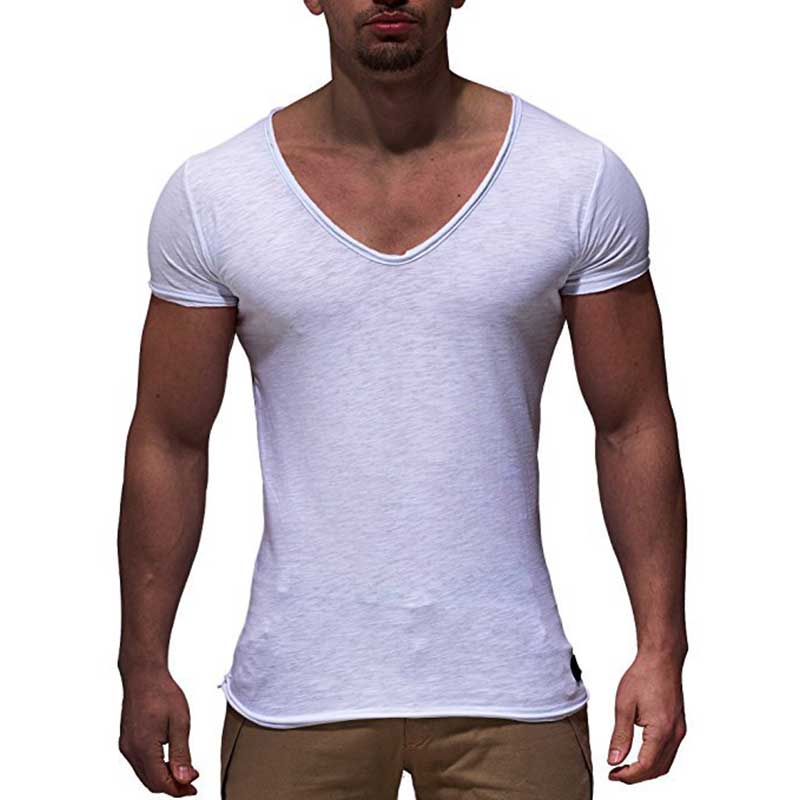 Title 4, T-shirt uomo scollo a V manica corta slim fit, ...