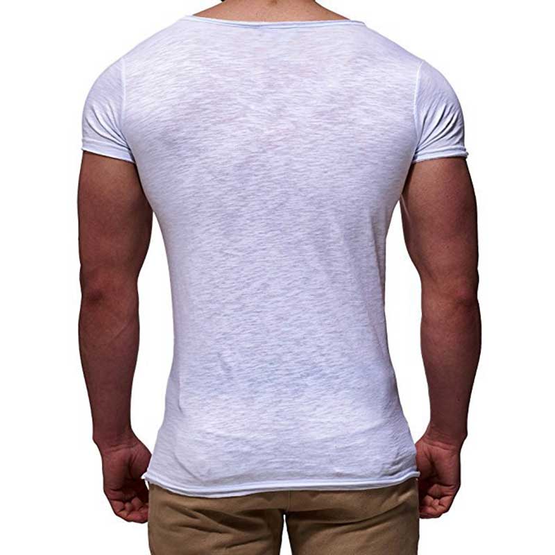 Title 5, T-shirt uomo scollo a V manica corta slim fit, ...