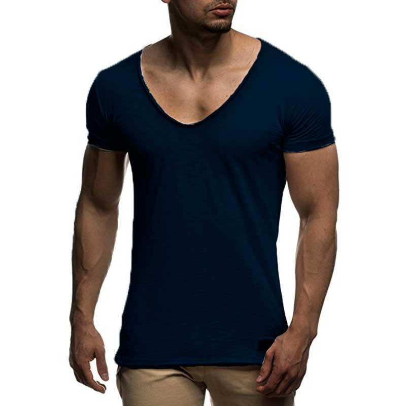 Title 8, T-shirt uomo scollo a V manica corta slim fit, ...