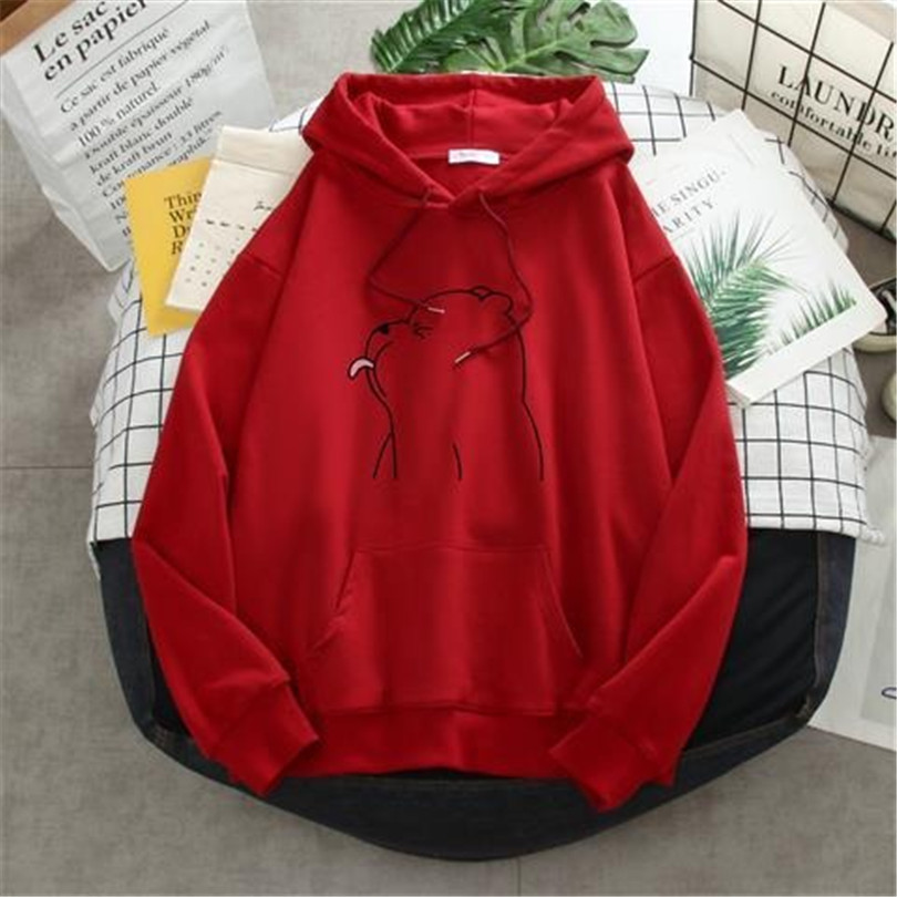 Title 4, Bear print hooded sports sweatshirt