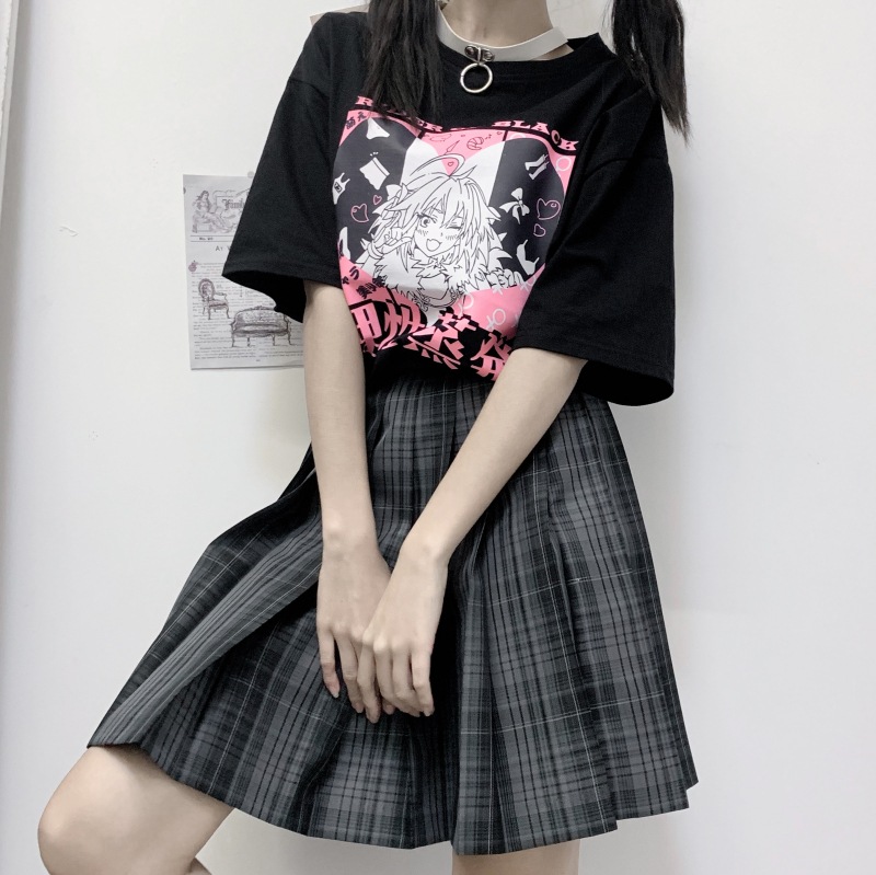 Title 8, Anime print loose short sleeves