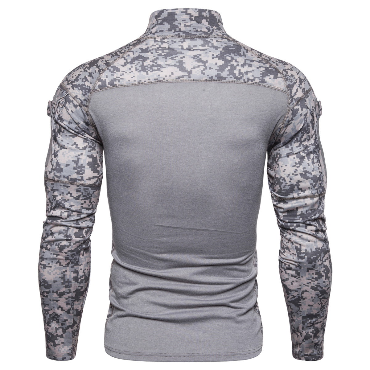 Title 4, Camouflage Panel Zipper T-shirt. Versatile and ...