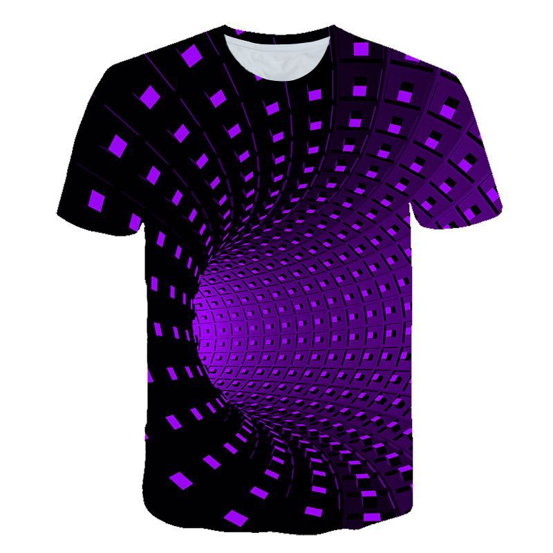 Title 4, Camiseta com estampa de redemoinho 3D, estilo m...