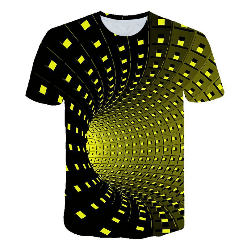 Title 6, Camiseta com estampa de redemoinho 3D, estilo m...