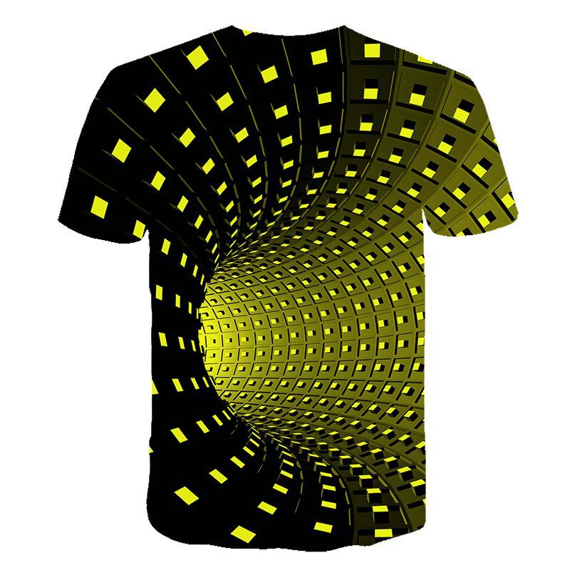 Title 7, Camiseta com estampa de redemoinho 3D, estilo m...