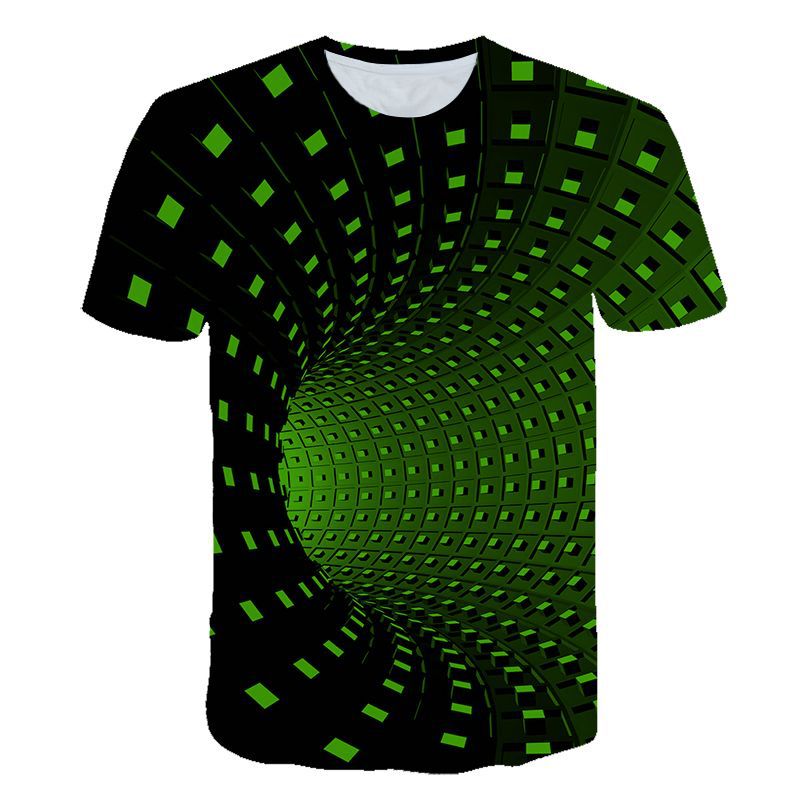 Title 8, Camiseta com estampa de redemoinho 3D, estilo m...