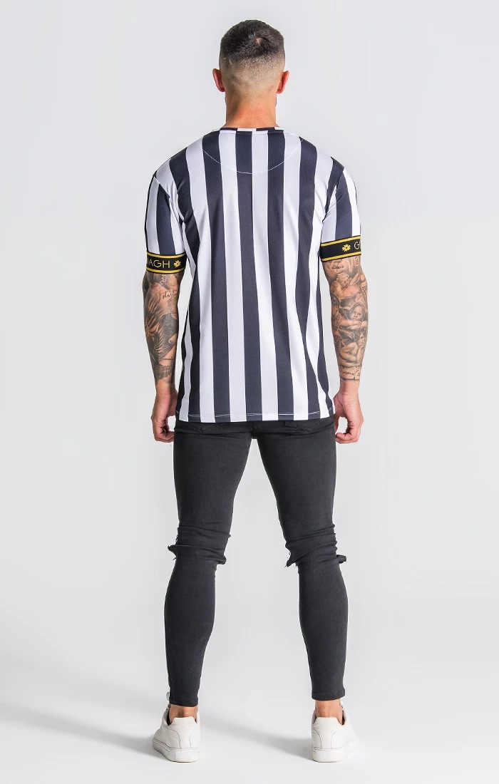 Title 17, Quick-drying striped casual sports T-shirt desi...