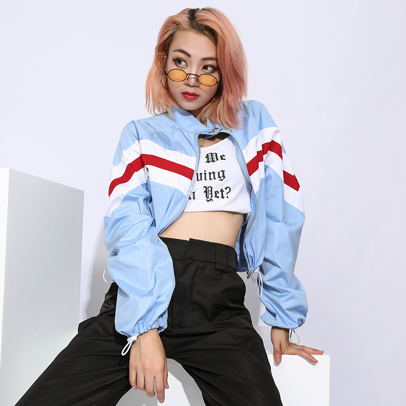 Title 7, Geometric patchwork jacket baseball jersey