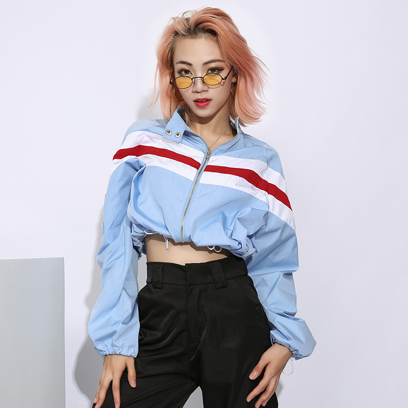 Title 8, Geometric patchwork jacket baseball jersey